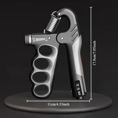 TEMU 1pc Grip , Mechanical Counting Handle, Suitable For Strength Training And Rehabilitation, 5- Kg / 11.02-220.46 Lbs Image