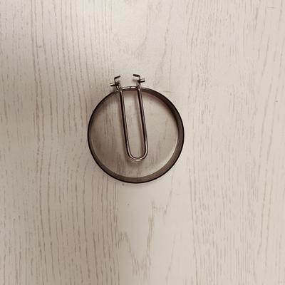 TEMU Nonstick Aluminum Alloy Egg Rings (1/4/6pcs) - Stainless Steel - Silicone Handle - Frying And Shaping Breakfast Foods Image
