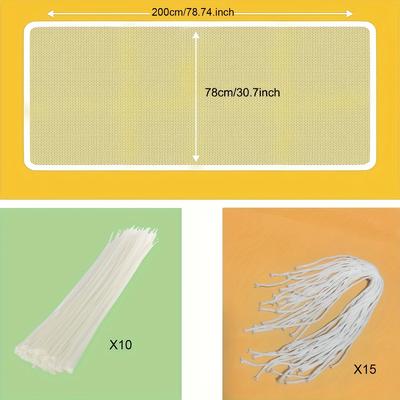 TEMU Cat Balcony Net Cat Anti-fall Net, Pet Balcony Net Fence Net, Dog Fence Net Nylon Pet Anti-fall Net Image