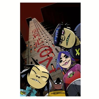 TEMU Band Canvas Art Poster - Vibrant 12x18 Inch Wall Decor Featuring Iconic In Outfits For Bedroom, Office, Living Room, And Dorm, Living Room Artwork | Design | Artistic Illustration Image