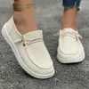 Neue lässige klobige Plateau-Stoffschuhe für Frauen 2025, Frühlings-Low-Top-Schuhe mit flachem Absatz, Damen-Schuhe in Übergröße 43, orange, günstige Turnschuhe
