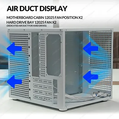 ATX-Netzteil, Sagittarius 8-Bay NAS Tower Case mit Backplane, MATX, PCIe-Erweiterung in voller Höhe, Image