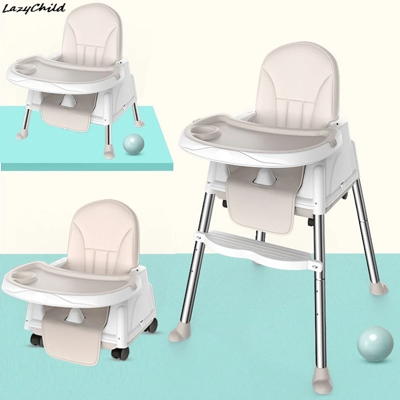 LazyChild Tragbarer, faltbarer Baby-Esszimmerstuhl, sicherer Kinder-Esszimmerstuhl, multifunktionaler Baby-Esstisch und Stuhl, 2023, neu