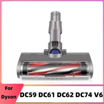 Elektrische Turbo-Rollenbürste für Dyson V6 DC58 DC59 DC61 DC62 Schnellwechselbürste mit LED-Licht für Teppiche Hartböden Image