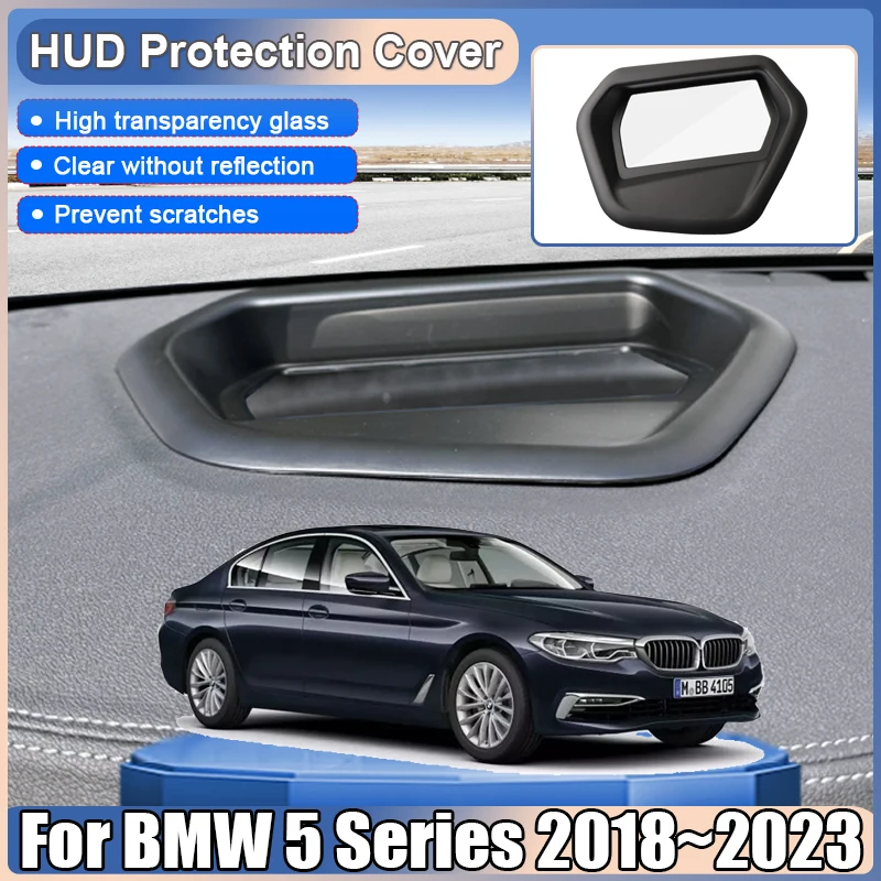 Auto HUD Display Schutzhülle Für BMW 5 Serie G30 2018 ~ 2022 2023 Head Up Reflektierende Projektion Bildschirm Staubdicht zubehör Image