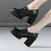 8 cm kleine Größe 32–43, elegante Gladiator-Schuhe mit tiefem Mund, Plateau-Pumps, 2023,