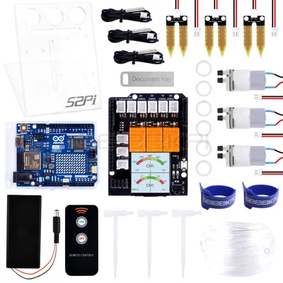 Geeekpi Pflanzen bewässerungs set mit Arduino Uno R4 Wifi Umwelt überwachung Image