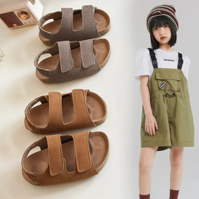 Kinder Sandalen Sommer Neue Jungen Sport Casual Baby Kinder Strand Mädchen Wohnungen Schuhe Großhandel Größe 21-30