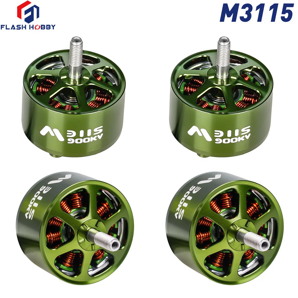 4PCS FLASHHOBBY Mars M3115 Bürstenlosen Motor 900KV 3-6S LiPo für FPV Freestyle Long Range DIY Teile Image