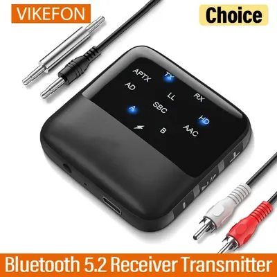 Bluetooth Sender Empfänger BT 5,2 Aptx HD LL Niedrige Latenz RCA 3,5mm Jack AUX Wireless Audio Image