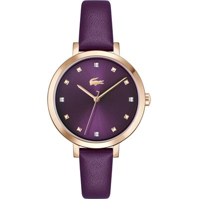 Quarzuhr LACOSTE "RIGA", lila, Armbanduhren, Damen, Armbanduhr, Damenuhr, Edelstahlarmband, Geschenkidee Image