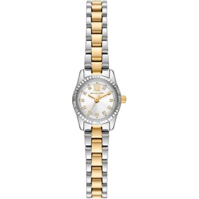 Quarzuhr MICHAEL KORS "MICRO PETITE LEXINGTON", edelstahlfarben, gelbgoldfarben, Armbanduhren, Damen, Armbanduhr, Damenuhr, Edelstahlarmband, analog, Glassteine Image