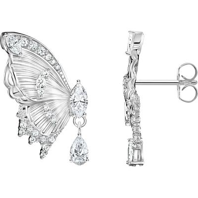 Paar Ohrstecker THOMAS SABO "Butterfly Paradise Ohrstecker im Schmetterling-Design", bunt (silberfarben, weiß, weiß), Ohrringe, Damen, Silber 925 (Sterlingsilber), mit Zirkonia (synth.) Image