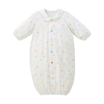 Miki House Cotton Letter Print Playsuit