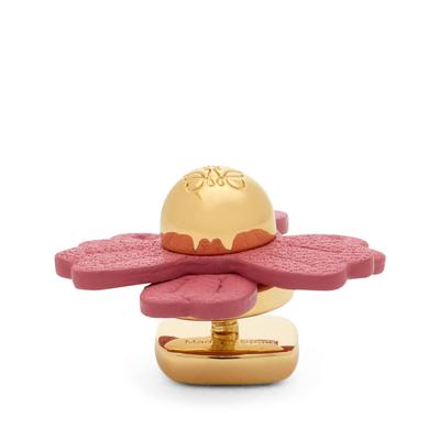 Loewe x Paula's Ibiza Leather-Trim Flower Pin