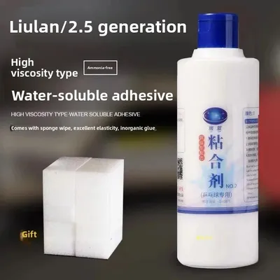 100ML Waterbased Glue Water Glue For Table Tennis Racket Ping Pong Accessories with free sponges