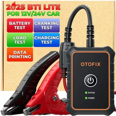 OTOFIX Car Battery Tester BT1 Lite 6V 12V 100-2000 CCA Car Battery Analyzer Auto Cranking Charging