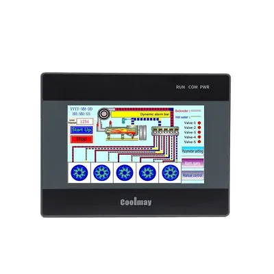 Coolmay 4.3"/7"HMI PLC all-in-one MX3G-43C/70C series Built-in analog input and output 5AD2DA
