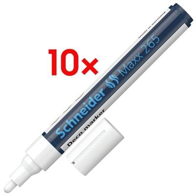 Schneider 10x Kreidemarker »Maxx 265« weiß Image