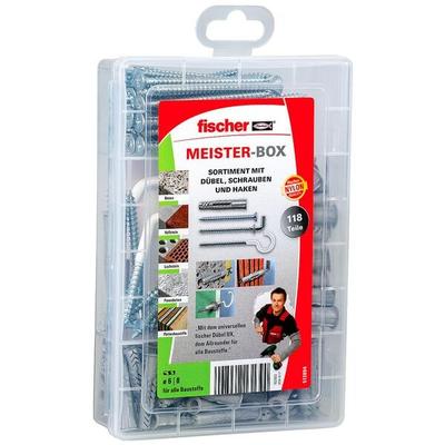 fischer Dübel- und Schrauben-Sortiment »Meister-Box - UX + S + H« 118 Stück Image