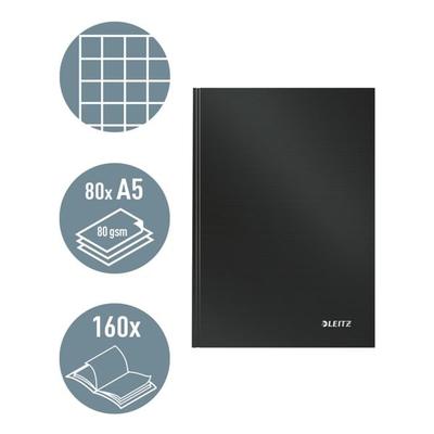 Leitz Notizbuch »Solid 4666« kariert A5 schwarz Image