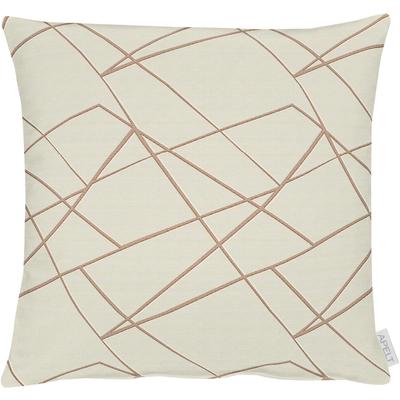 Dekokissen APELT "Vio" Gr. 1, beige (natur, beige, gemustert), B:46cm H:5cm L:46cm, Polyester, Leinen, Dekokissen_Sitzkissen_Kissenhüllen, Kissenhülle ohne Füllung, 1 Stück Image