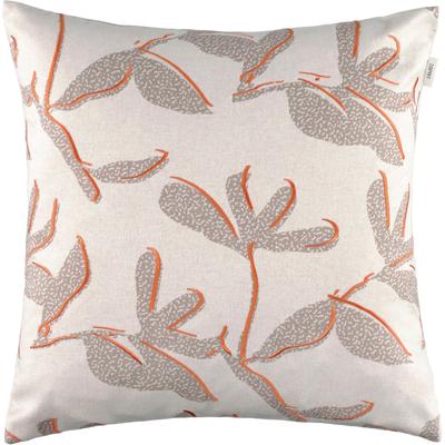 Kissenhülle ESPRIT "Babette" Gr. 1, orange (apricot, grau, natur), B:45cm H:0,5cm L:45cm, Polyester, Polyester, Kissenbezüge Image