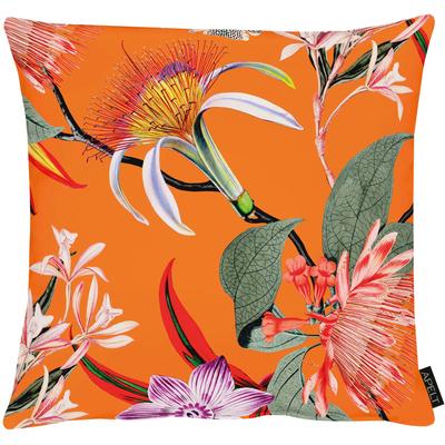 Dekokissen APELT "Jasmina" Gr. 1, bunt (orange, bunt, geblümt), B:45cm L:45cm, Baumwolle, Polyester, Dekokissen_Sitzkissen_Kissenhüllen, Kissenhülle mit Füllung, 1 Stück Image