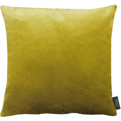 Dekokissen APELT "Arte" Gr. 1, grün (grün, gelb, unifarben), B:45cm L:45cm, Polyester, Dekokissen_Sitzkissen_Kissenhüllen, Kissenhülle mit Füllung, 1 Stück Image