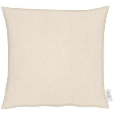 Dekokissen APELT "ALASKA" Gr. 1, beige (natur, unifarben), B:48cm L:48cm, Baumwolle, Polyester, Dekokissen_Sitzkissen_Kissenhüllen, Uni, Kissenhülle mit Füllung, 1 Stück Image