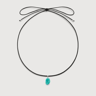 Aria Gemstone Black Cord Necklace