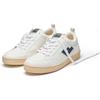 Sneaker FLAMINGOS LIFE "ROLAND V.10", Gr. 39, weiß (weiß indigo ivory), Synthetik, Textil, sportlich, Schuhe, veganer Sneaker, Obermaterial aus 70% Maisresten