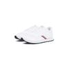 Sneaker TOMMY HILFIGER "NEW RUNNER EVA CORPO KNIT", Herren, Gr. 45, weiß, Textil, Nylon, sportlich, Schuhe, Freizeitschuh, Halbschuh, Schnürschuh mit Streifen in Tommy Farben