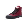 Sneaker ETHLETIC "Black Cap Hi Cut", Gr. 39, rot (true blood, jet schwarz), Obermaterial: 100% Baumwolle; Futter: 100% Baumwolle; Decksohle: 100% Baumwolle; Sohle: 100% Naturkautschuk, Schuhe, Fairtrade Produkt