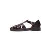 Sandale HENRY STEVENS "Wallace FSI", Herren, Gr. 46, rot (bordeaux), Leder, casual, Schuhe