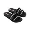 Sandale IPANEMA "IPANEMA CHIC SLIDE FEM", Gr. 41/42, schwarz, beige, Synthetik, sportlich, Schuhe Riemchensandale Pantolette