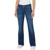 Gerade Jeans PEPE JEANS "STRAIGHT JEANS LW", Damen, Gr. 32, Länge 32, used blau medium, Denim/Jeans, Obermaterial: 94% Baumwolle, 5% Polyester, 1% Elasthan, casual, straight fit, Jeans, mit doppeltem Knopfverschluss