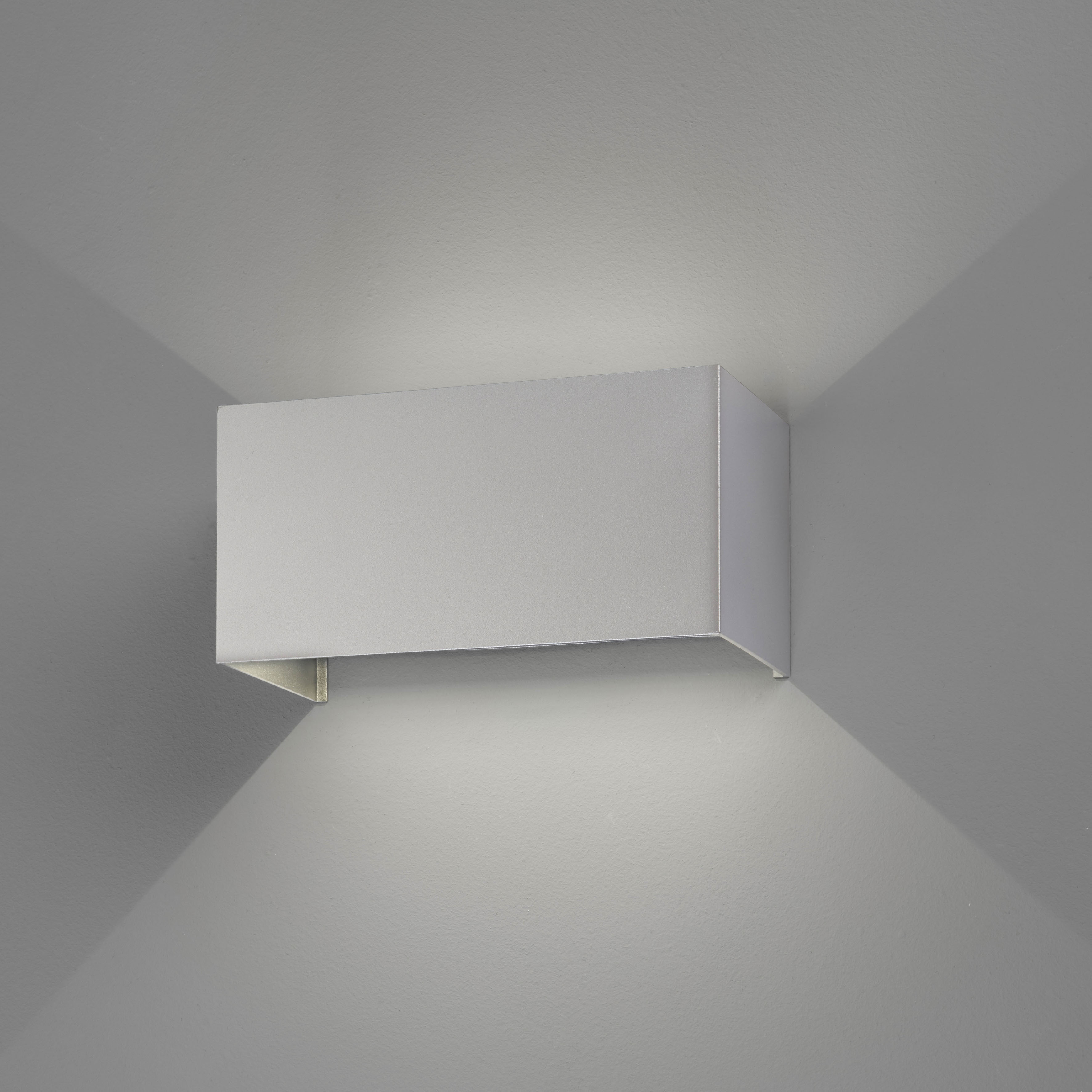 FISCHER & HONSEL Wandleuchte "Wallo", silber (silberfarben), 4, H: 10cm, 1 Stk., Leuchten, langlebige LED, Außenwandleuchte Image