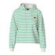 Kapuzensweatshirt PIECES "PCCHILLI LS HOODIE STRIPES EMB NOOS BC", Damen, Gr. XS (34), weiß (cloud dancer stripes:parakeet, heart emb), Sweatware, Obermaterial: 50% Baumwolle, 50% Polyester, gestreift, modisch, regular fit normal, Rundhals, Langarm,...