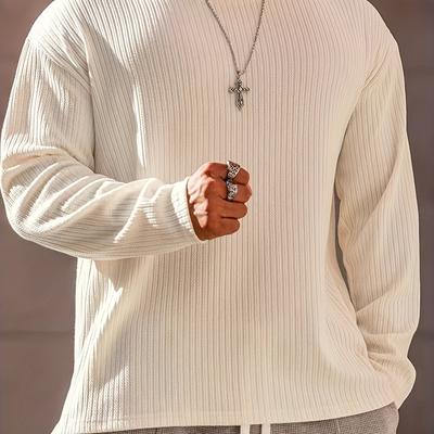 TEMU Yile Water Obm Guiren Bird Spring And Autumn Men' Color Casual Round Neck Sweatshirt For Sports Fitness Image