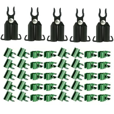 TEMU Adjustable Plant Trellis Connector Clip Plastic Plant Connector Stakes Garden Plastic Connector Connecting Joint Clip 11mm/16mm Image