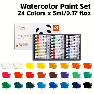 TEMU 12/18/24 Watercolor Paint Set, 5ml/0.17fl.oz Each Tube, Vivid Washable Water Colors With Great Value, Art Supplies For Paper, Comic, Illustration, Decoration, Profesional Artists & Hobbists Image