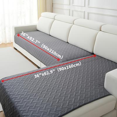 TEMU 2pcs Dutch Velvet Technology - Embossed Pattern Sofa Cushion, Suitable For All With Anti - Slip Bottom, Applicable To The Protection And Decoration Of L - Shaped Queen - Size Combination Sofas. Image