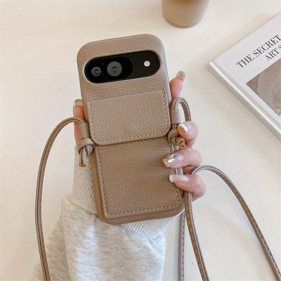 TEMU -patterned Crossbody Card Holder Phone Case, Compatible With Pixel 9/pixel 9 Pro Xl/8/8 Pro/7/7a/7 Pro, A Phone Protective Cover That Worn. Image