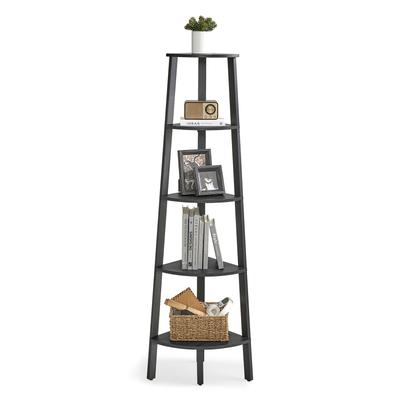 TEMU Vasagle Corner Shelf -tier Corner Shelf Ladder Shelf For Living Room Bookshelf Or Plant Stand Industrial Accent Furniture, Corner Shelves Image