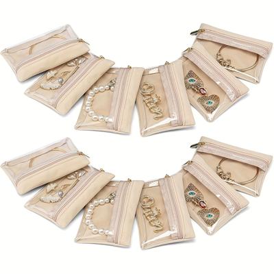 TEMU Travel Jewelry Bags - 12pcs Storage Pouches Organizer Case For Women Image