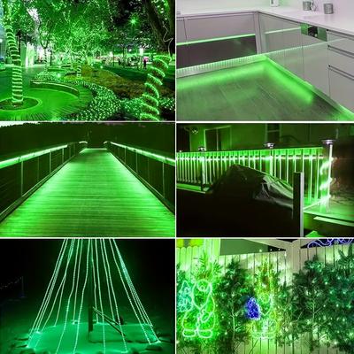 TEMU Rope String Lights Outdoor Solar Rope Lights Outdoor Tube Light Copper Wire Fairy Lights For Garden Fence Patio Yard Summer Party Wedding Indoor Decor Image