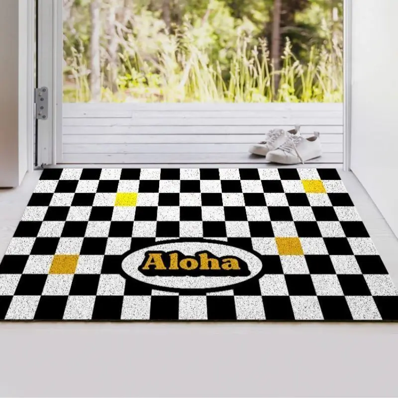 Badezimmer gitter, Eingangstür matte, schmutz abweisende und saugfähige Tür matte, Haushaltseingang-Seiden ring matte, Eingangs matte