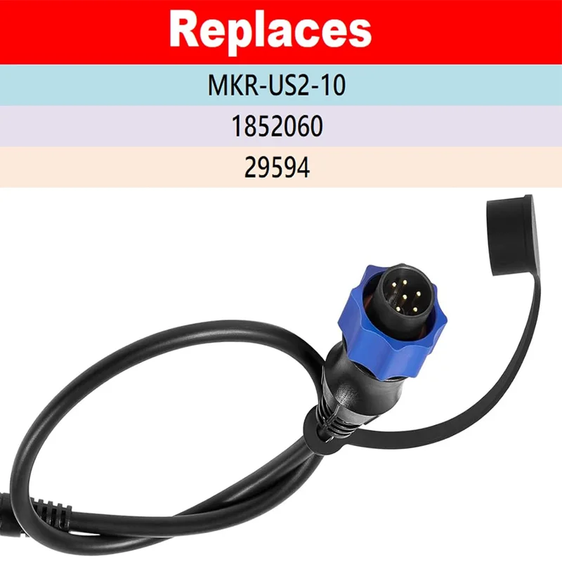 1852060 , 29594, MKR-US2-10 Sonar 2-Adapterkabel passend für Lowrance Fishfinder US2 Sonar-Geber für Minn Kota Trolling-Motor Image