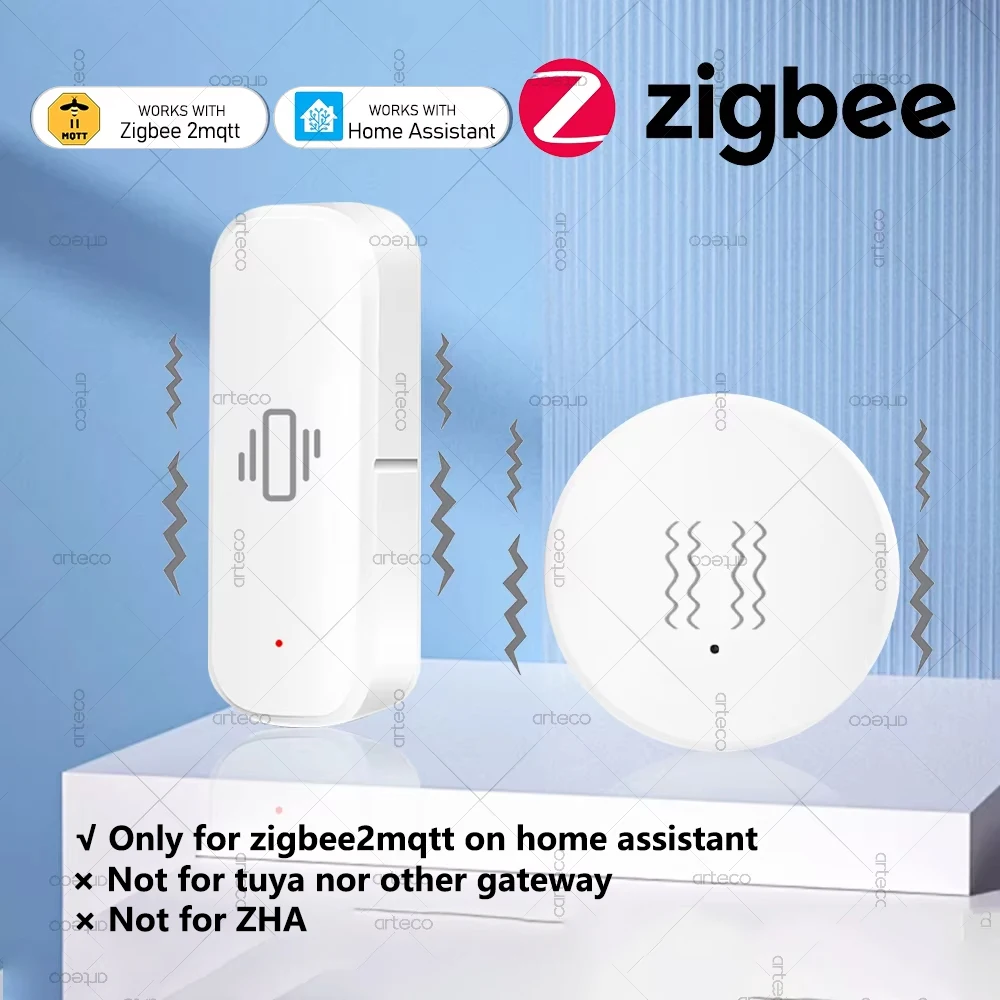 Zigbee Vibration Sensor Mit Neigung XYZ Achse Erkennung Home Security Echtzeit Motion Shock Alarm SensorFür Home Assistant Z2MQTT Image